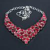 Red Ruby Gemstone Handmade 925 Sterling Silver Necklace, Red Ruby Silver Necklace For Wife, Unisex Necklace Anniversary Gift
