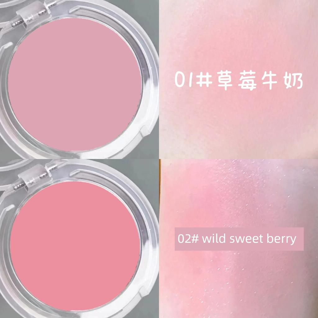 Monochrome Ice Cube Blush Red Female Chin Purple Shrink Expansion Color Apricot Brightening Highlight Repair Three-in-One Makeup Palette