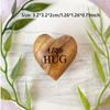 Little Pocket Hug Wooden Heart Tokens I Miss You Crafts Supplies for Friends Portable Creative Gift Valentine's Day Gift