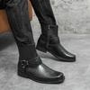 Fashion British Style Fashion Men Knight Boots Trendy designer style Party daily outdoor leisure merchant motorcycle men's Walk boot