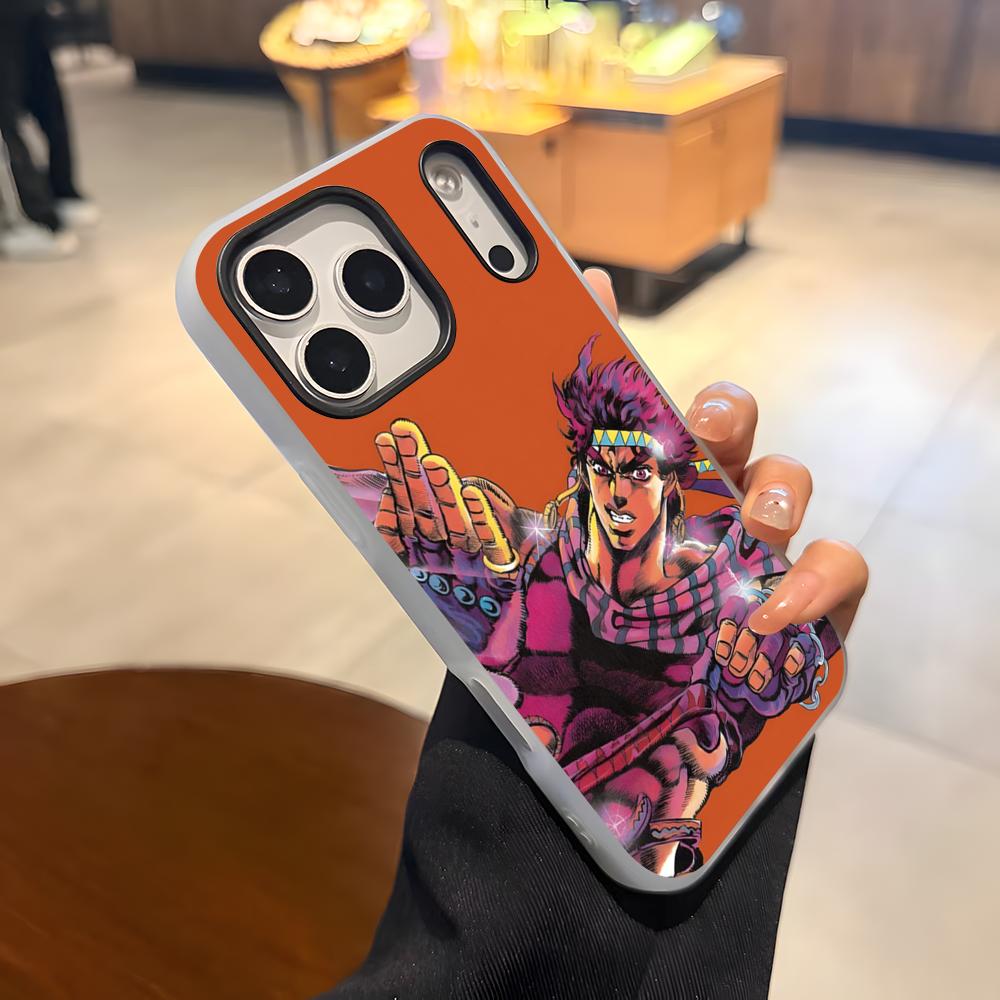 JoJos Bizarre Adventure Phone Case For IPhone 17 Air 16 E 15 14 Plus 13 12 11 Pro Max Jelly 2 In 1 Protective Case