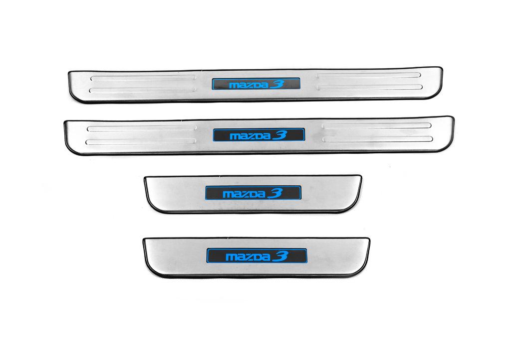 

Door sills Libao LED (4 pcs, stainless steel) for Mazda 3 2009-2013