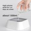 1 Piece of Spill-Proof Water Bowl for Pets - Designed for Cats and Dogs with Non-Slip Base and Floating Feature