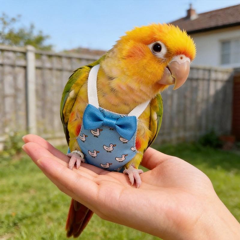 Bird Diaper Parrot Flight Suit Anti-Cold Belly Guard Parrot Diaper Pants for Outing Wear Adjustable