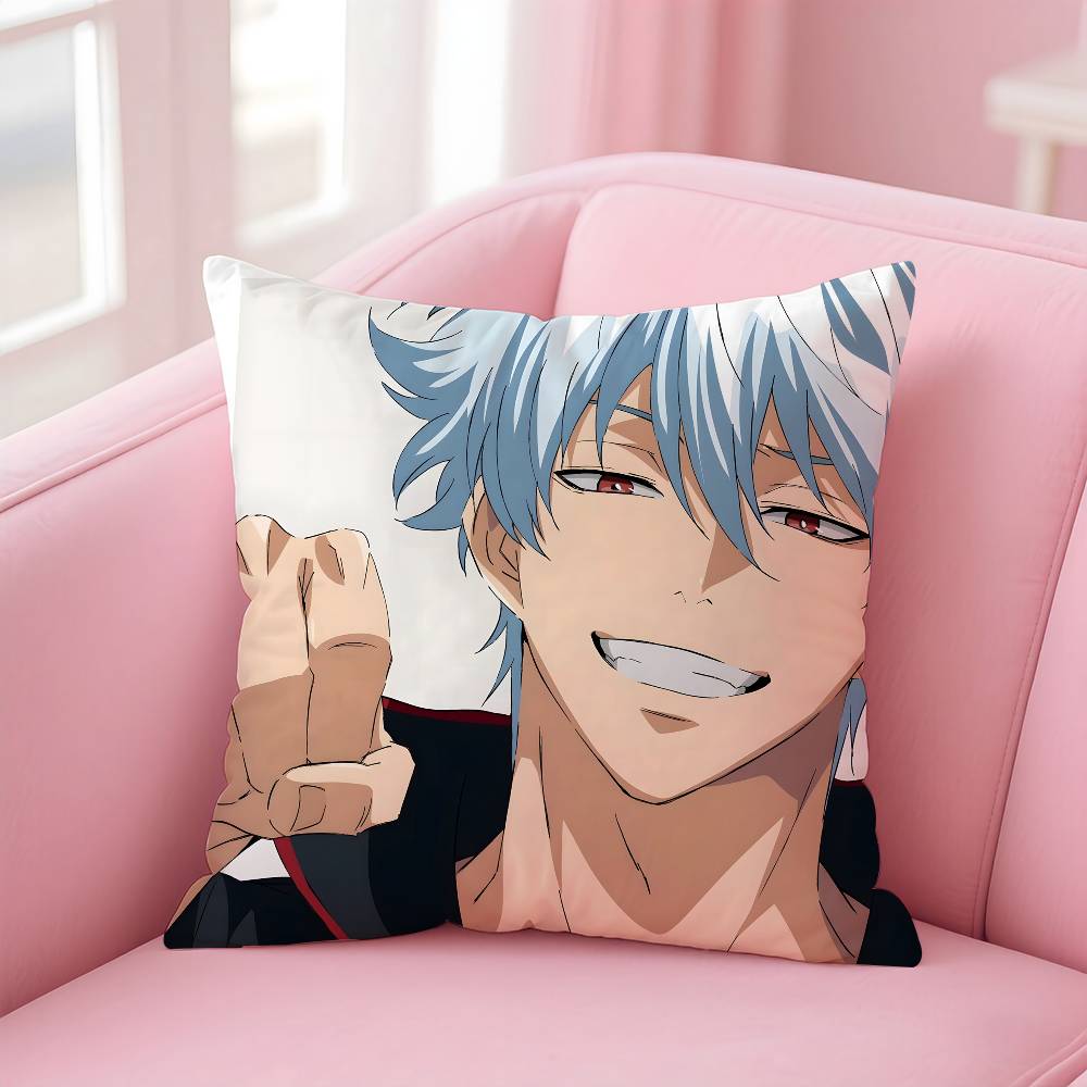Anime G-GINTAMA Pillow Case pattern printing pillowcase living room sofa cushion cover bedroom room decor