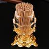 Automatic Push-type Toothpick Box Transparent Egg Shaped Alloy Toothpick Holder Dresser Organizer Decoration Friend Unique Gift