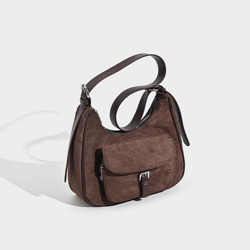 

Сумка через плечо Frosted Underarm Bag Стильная женская сумка через плечо Модная сумка через плечо Сумка для поездок на работу кофейный