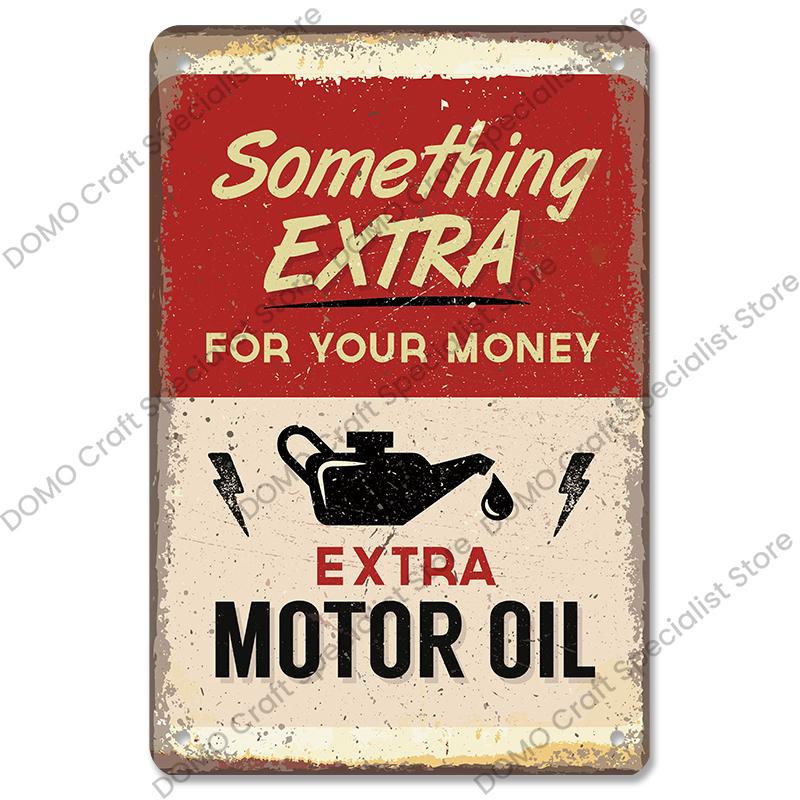 Classic Garage Plaques Metal Tin Signs Vintage Car Motor Oil Gasoline Metal Plate Wall Decor Garage Club Bar Man Cave