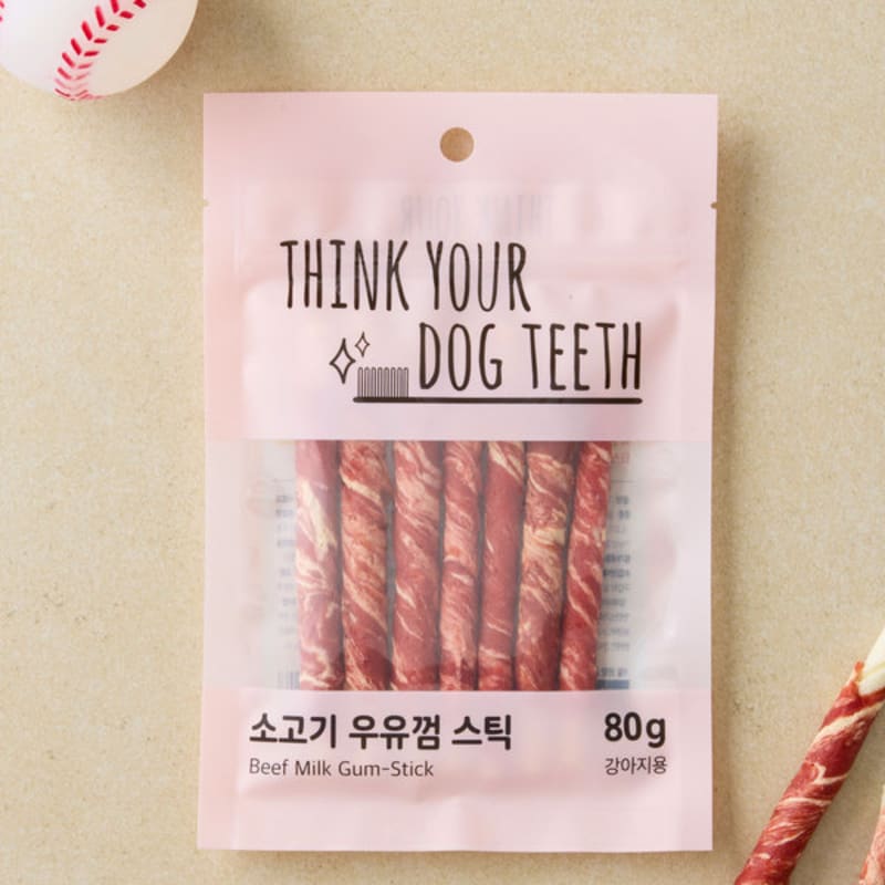 

[Pet] Think Your Dog Teeth Milk Gum Stick 80 G Beef