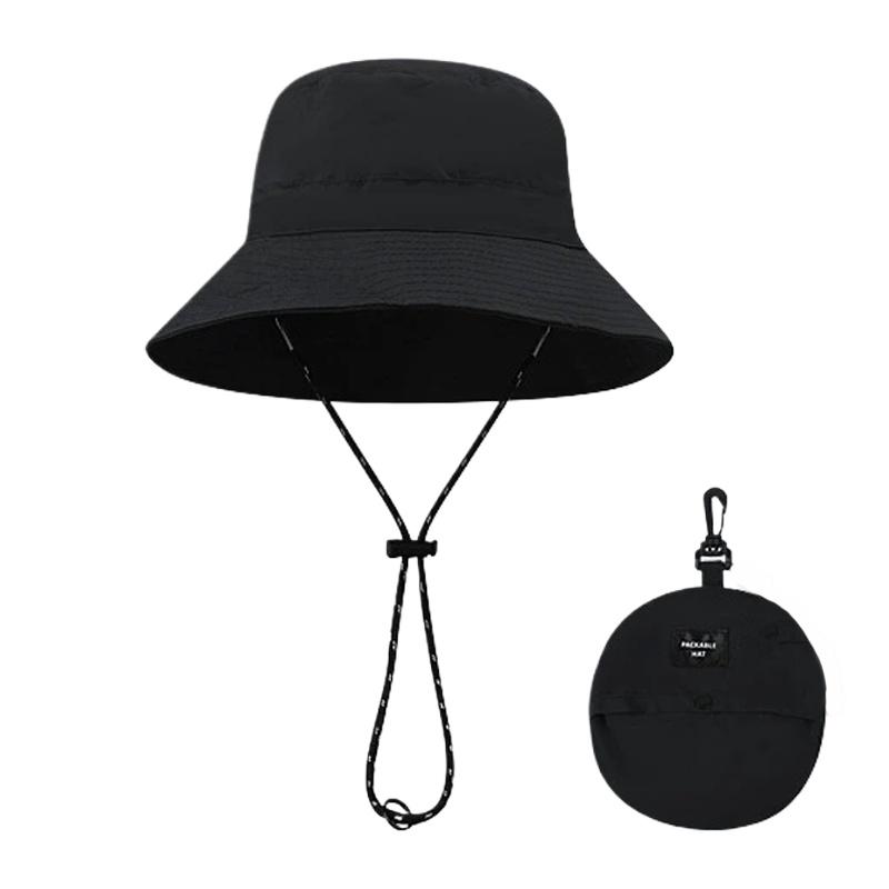 Men and Women Pocket Fishermans Hat Outdoor Use Quick-Drying Water Resistant Breathable Sun Hats Foldable Camping Hiking Mountaineering Buck