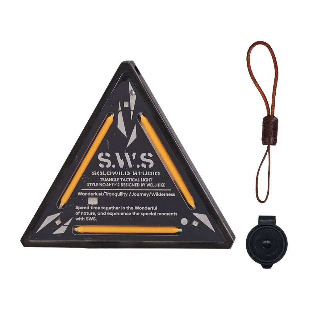 Outdoor Tactics Triangle Light SWS Night Light Badge Warning Decoration Camping Atmosphere Mini Small Pendant Lamp