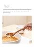 Teak Non-Stick Long-Handle Solid Wood Pan and Acacia Wood Kitchenware Set