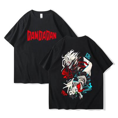 Dandadan Okarun Men Women Breathable Classic 2000s University Pastel T Shirt Korean Clothes Aesthetic Hip Hop Pastel