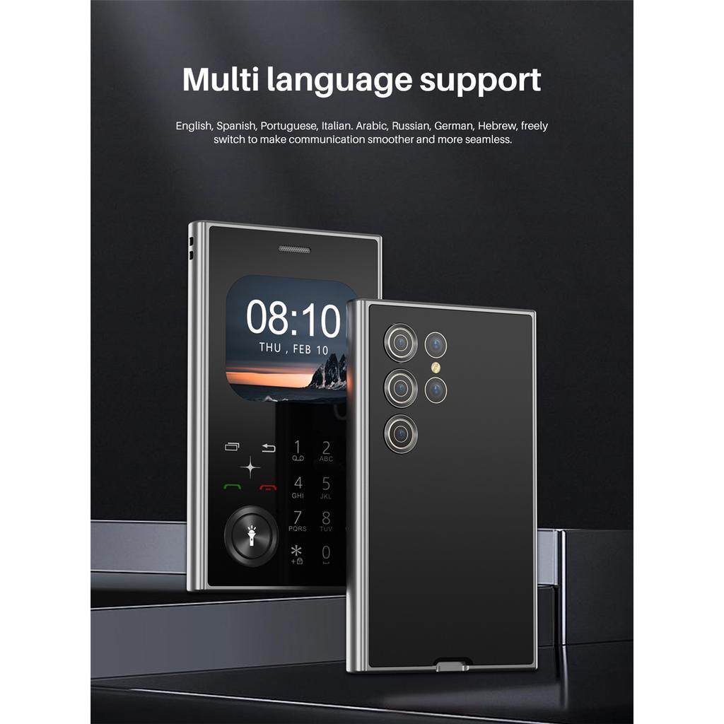 2 Pieces Stylish Mini 2G Mobile Phone