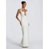 Europe and the United States 2026 New Neck-style Chest Hollow Waist Dress, Dinner Party Red Carpet Shape and Floor Dress