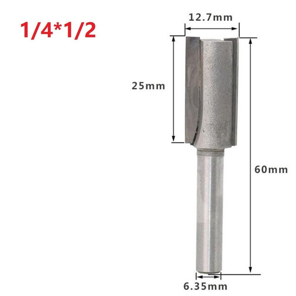 1/4\" Shank Milling Cutter Router Bit Router Cutter Bit Straight Flute