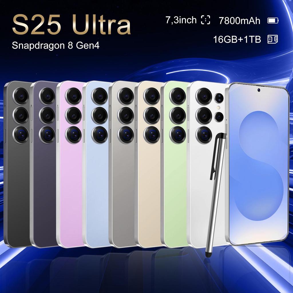 Model S25 7.3-inch Full Screen Smartphone with 16GB+1TB Storage