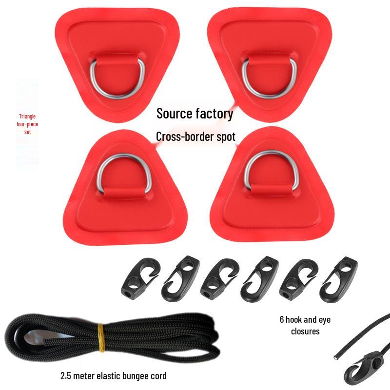 

Аксессуары для SUP досок и каяков: Эластичный шнур для хранения, пряжка и ПВХ-патч Orange Triangle 4 Patches