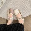 Shoes Female Mary Janes Women's Flats Elegant Dress Flats Women Mixed Colors Round Toe Buckle Strap Soft Bottom Women Shoes