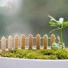 6pcs Landscape Decoration Fence Small Wood Fence  Moss Fence Garden Supplies