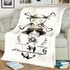 Comfortable Flannel Blanket "ONE PIECE" Print Warm for Sofas, Beds, Chairs and Travel
