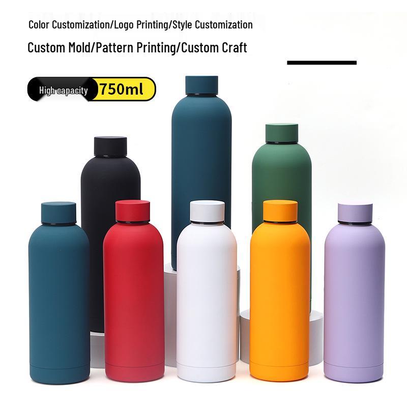 Minimalist 304 Stainless Steel Insulated Water Bottle for Outdoor Cycling