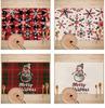 Western Style Stain-Proof Linen Placemat - Heat-Insulating and Decorative Christmas Table Mat
