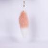 Plush Foxy Tail Keychain Soft and Comfortabel Key Holder 20cm Faux Furry Pendant Charm for Fashionable Accessories