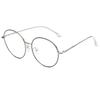 New anti-blue flat glasses metal frame goggles fashion trend men's and women's flat glasses