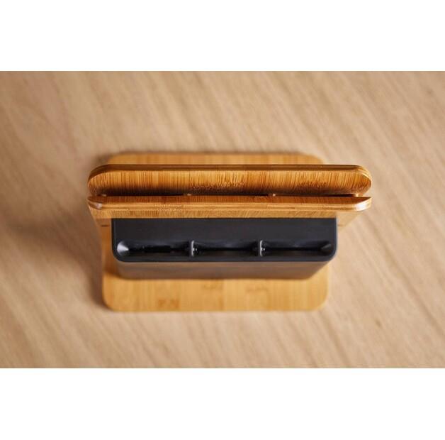 Fiskars Functional Form Knife Set with Bamboo Block, 5 Pieces (1057552)