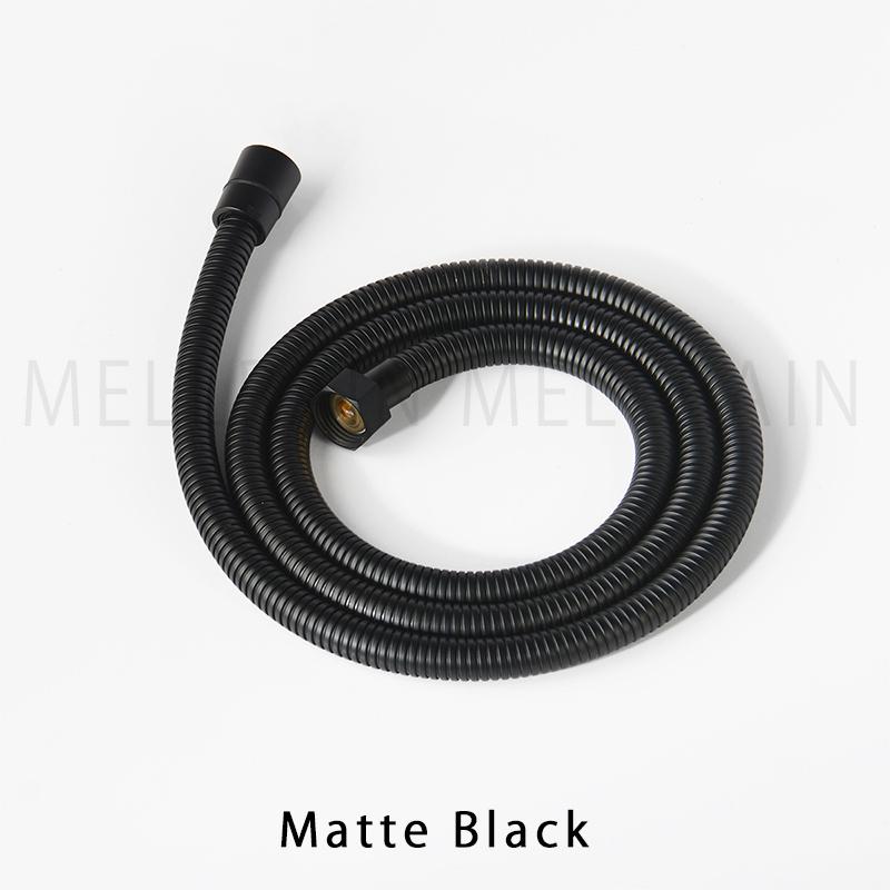 High Quality Black Shower Hose Bathroom Fitting Stainless Steel Soft Bath Tube 1.5 Meter Water Pipe Chrome,Burshed Gold,Grey,ORB