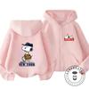 Boys Girls Cute Cartoon Zipper Hoodie Autumn Winter Trendy Fashion Street Style Kids Apparel