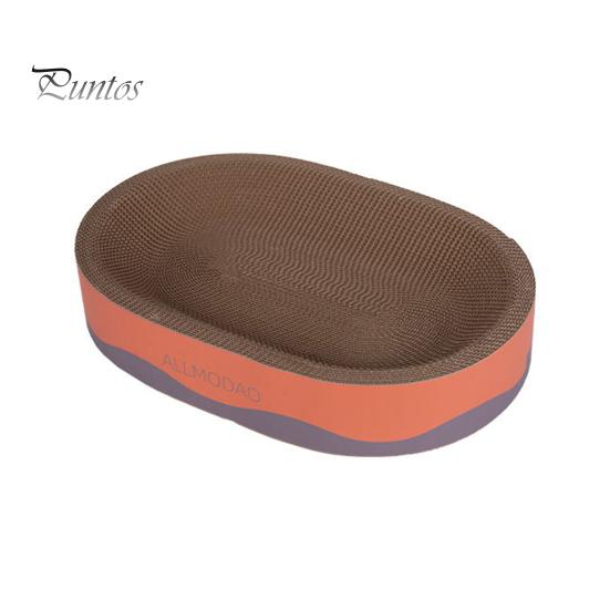 

Доска для царапания кошек, овальная когтеточка для кошек, картонная большая, для кошачьего шлифования, коврик для отдыха, миска для домашних кошек A