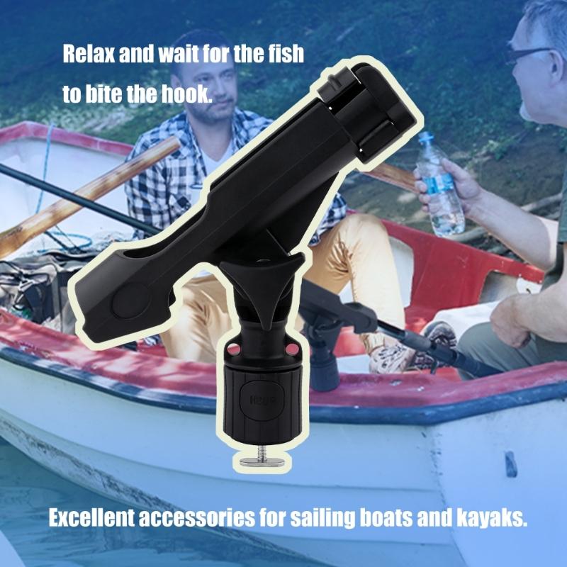 Fishing Rod Holder Track Mounted Fishing Rod Holder for Kayak Heavy Duty Boats Rod Holder 360 Degree Rotating