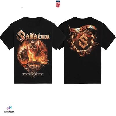 T-shirt Sabaton Legends Never Die Zespół Metalowy Reprint Koszulka Unisex Rozmiar S-5XL