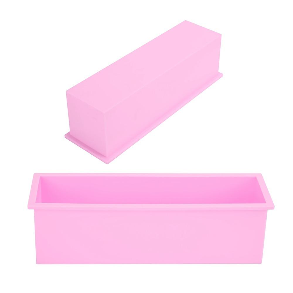 Long Cavity Silicone Loaf Mold Silicone Mousse Bar Mold Rectangle Cake Mold  Home Baking розовый