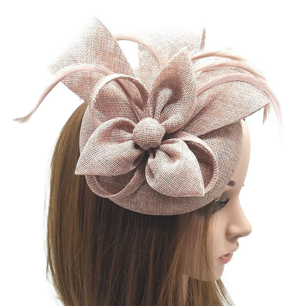 Handmade Flower Mesh Headbands Fascinator Hat Fashion Styles Hat Headgear for Special Celebrations