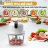 USB Rechargeable Electric Food Chopper 350ml Wireless Mini Kitchen Chopper Multifunctional Food Processor for Onions Garlic Meat Fruit