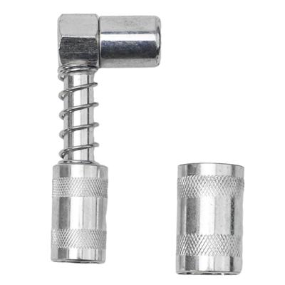 Adapter With Sleeve Carbon 90 Degree Grease Nozzle Adapter  3 Jaw Coupler Grease Fitting Tool For Hand-operated Grease Tools