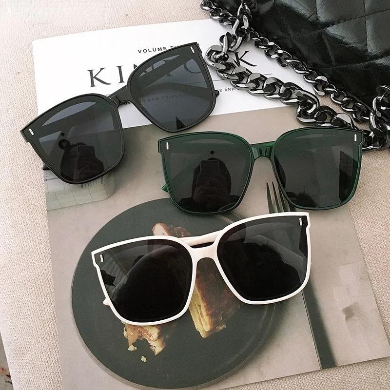 3PCS Women's SunGlasses Large Frame Glasses Fashion Sunglasses Superstar Style Retro Vintage Korean style
