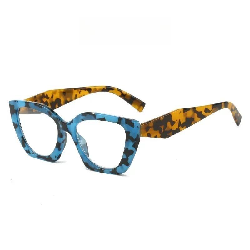 

New Fashion Cat Eye Frame Eyewear Anti Blue Light Blocking Reading Glasses for Woman and Man Hyperopia Eyeglasses +1.0 To +4.0 +100