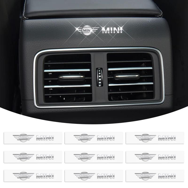2/5/10pcs 3D Metal Car Interior Dekoration Stickers Badges Auto Styling For BMW Mini Cooper Countryman Clubman R55 R56 R60 F54