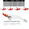 Shrimp Prawn Octopus Bait Squid Jig Tip Wood Shrimp Weight Sinker Fishing Bait  Tackle Run Sinker