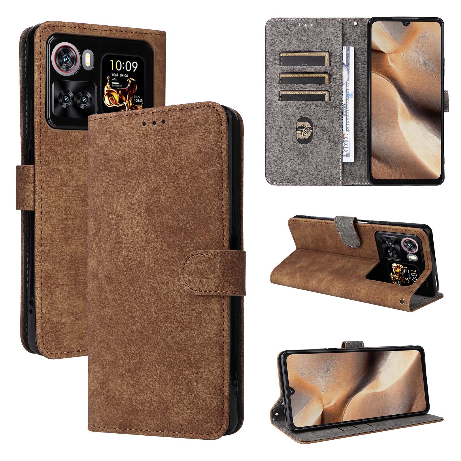 

Чохли-книжки для Cubot X100 зі Шкіри PU Повноцінний Захист Корпусу з [Блокуванням RFID] Чохли для Телефона Гаманець for Cubot X100 коричневий