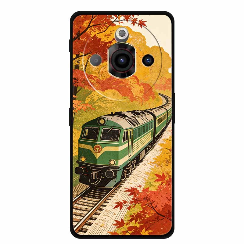 For ZTE Nubia Focus Pro 5G Case Train Railway Silicone Soft TPU Phone Shockproof Back Cover for ZTE Focus Z2351N Protective Capa