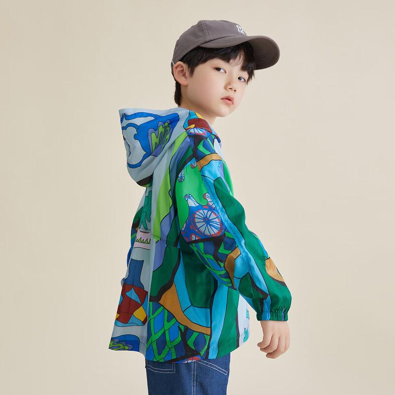Boys Summer Sun Protection & Anti-Mosquito Hooded Jacket 120