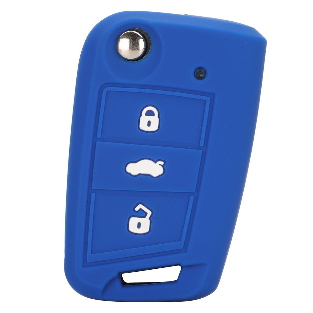 Jingyuqin 3 Button Silicone Key Fob Cover Case For VW Polo 2016 Golf 7 MK7 For Skoda Octavia Combi A7 For SEAT Leon Ibiza CUPTRA