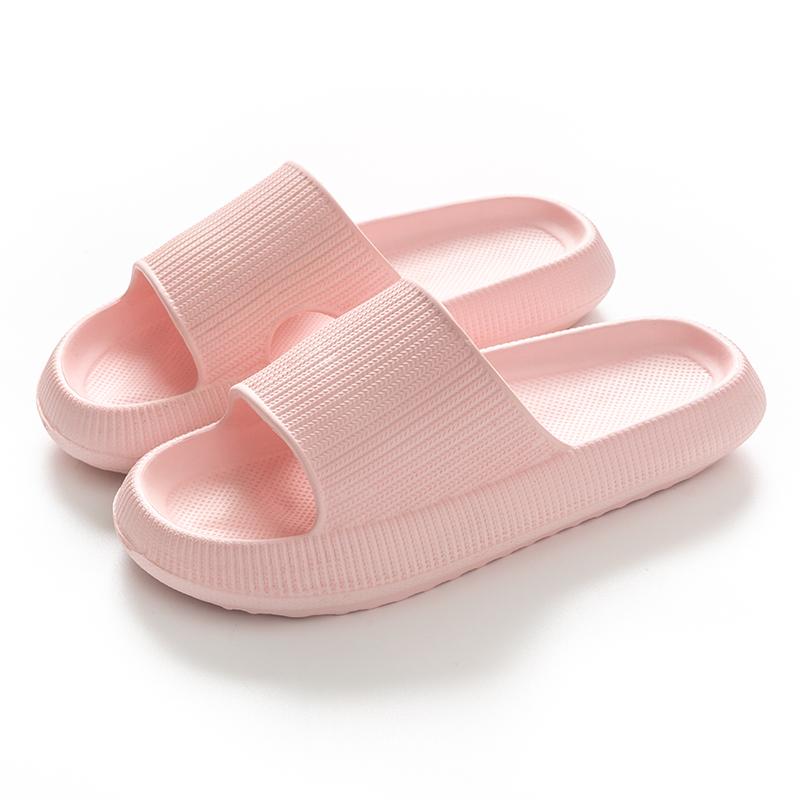Pantofole da donna con plateau spesso, sandali da spiaggia estivi con suola morbida in Eva, per il tempo libero, da uomo, da donna, per bagno interno, scarpe antiscivolo
