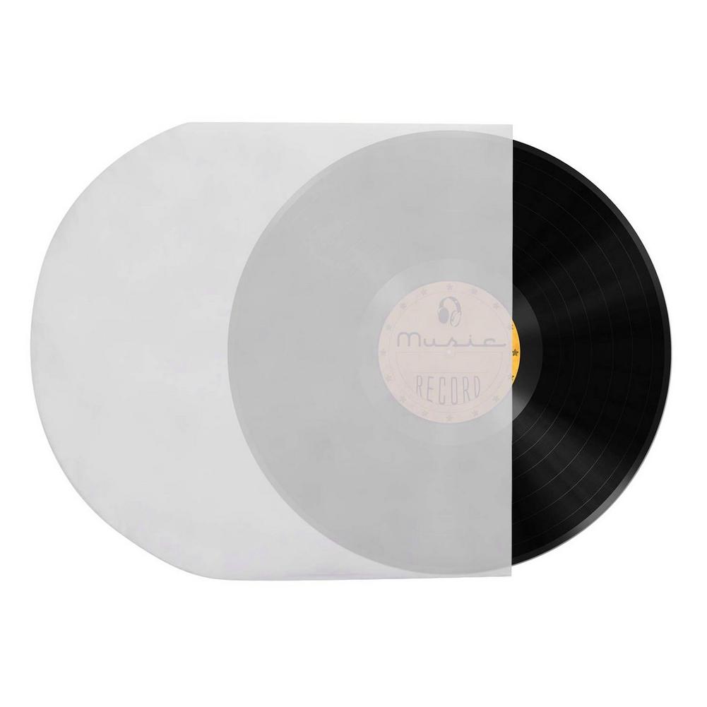 100 stk 10in Vinylplate Antistatisk Støvtett Cover Platespiller CD-spiller Beskyttelsespose