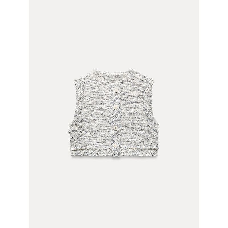 Za2024 Autumn New Women's Clothing Vest Vest 8136588 066 Texture Culottes 8131588 066